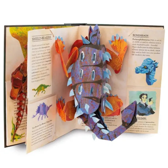 3D Pop-Up Dinosaur Book with Sea Creatures and Educational Facts, Hardcover