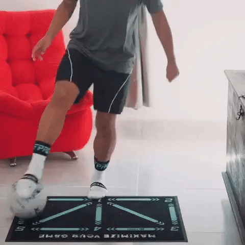 Soccer Training Mat with Video Program and Grip Socks for Youth Skill Development