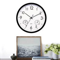 Outdoor Garden Clock with Temperature and Humidity Display, 11.81in