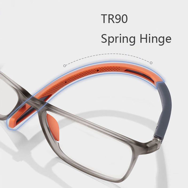 Progressive Reading Glasses with Blue Light Filter and Titanium Frame
