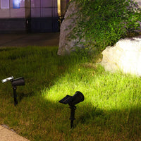 Solar LED Garden Spotlight with 9-Color Settings and 90-Degree Adjustable Head