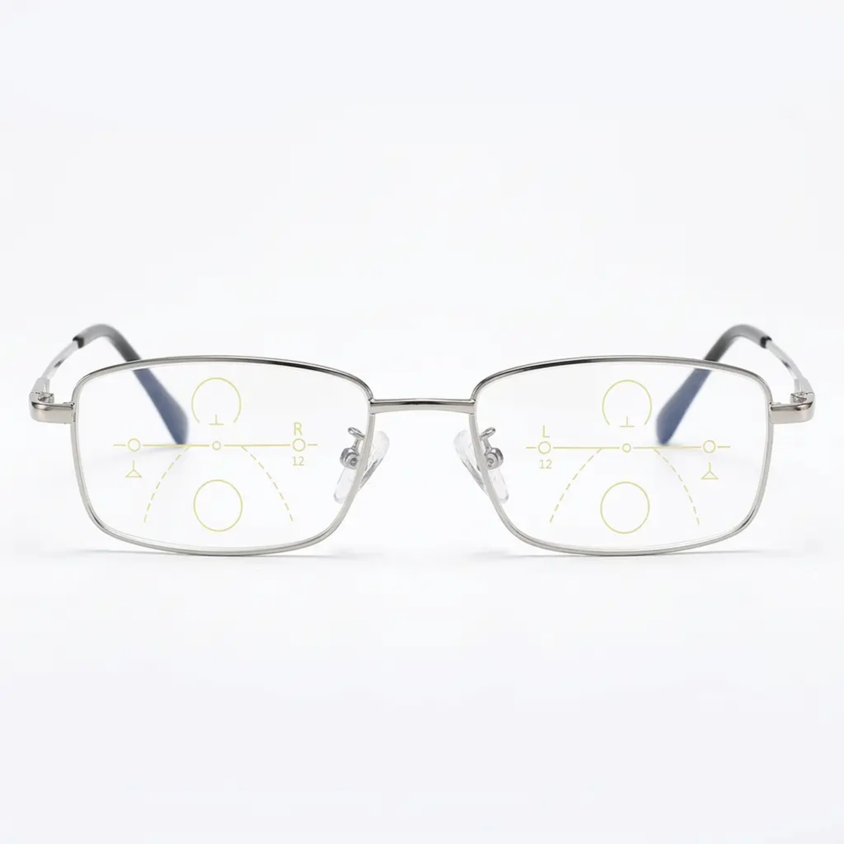 Progressive Multifocal Reading Glasses with Blue Light Filtering and Anti Glare Coating