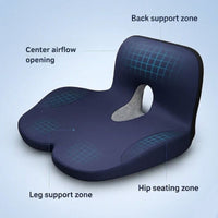 Seat and Back Cushion Memory Foam Ergonomic Support