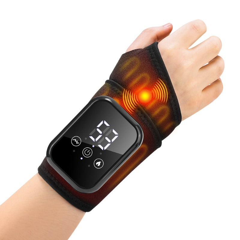 Wrist Massage Wrap with Heat and Vibration, Rechargeable