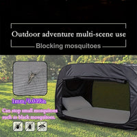 Portable Tent Bed with Full Zipper Closure and Water Repellent Polyester, Insect Protection