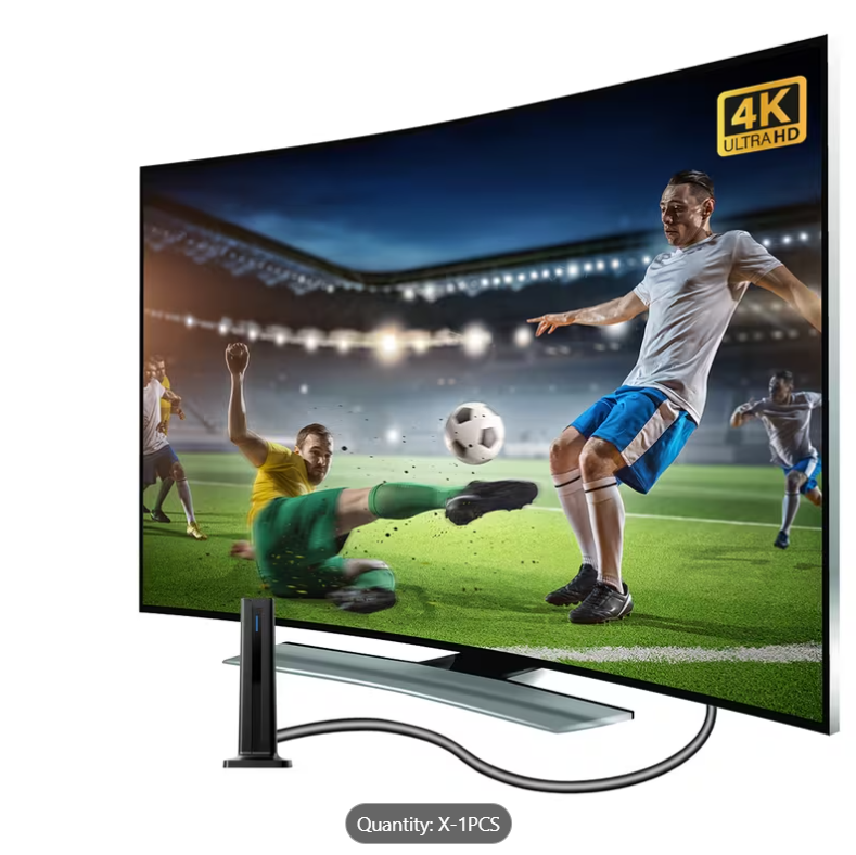 Compact Indoor TV Antenna with Over-the-Air Reception for Local HD Channels