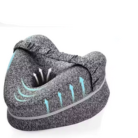 Knee Pillow with Memory Foam and Elastic Strap, Hollow Center Ventilation