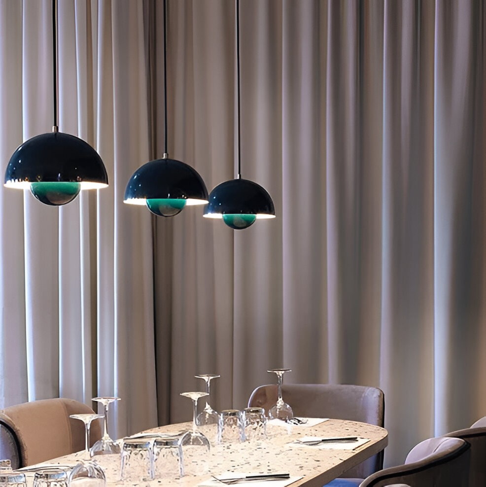 Nordic Macaron Semicircle Dome Pendant Light