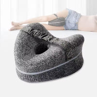 Knee Pillow with Memory Foam and Elastic Strap, Hollow Center Ventilation