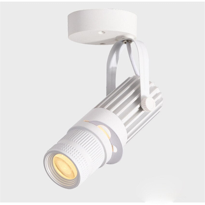 Adjustable LED Spotlight with Rotatable Head and Dimmable Brightness
