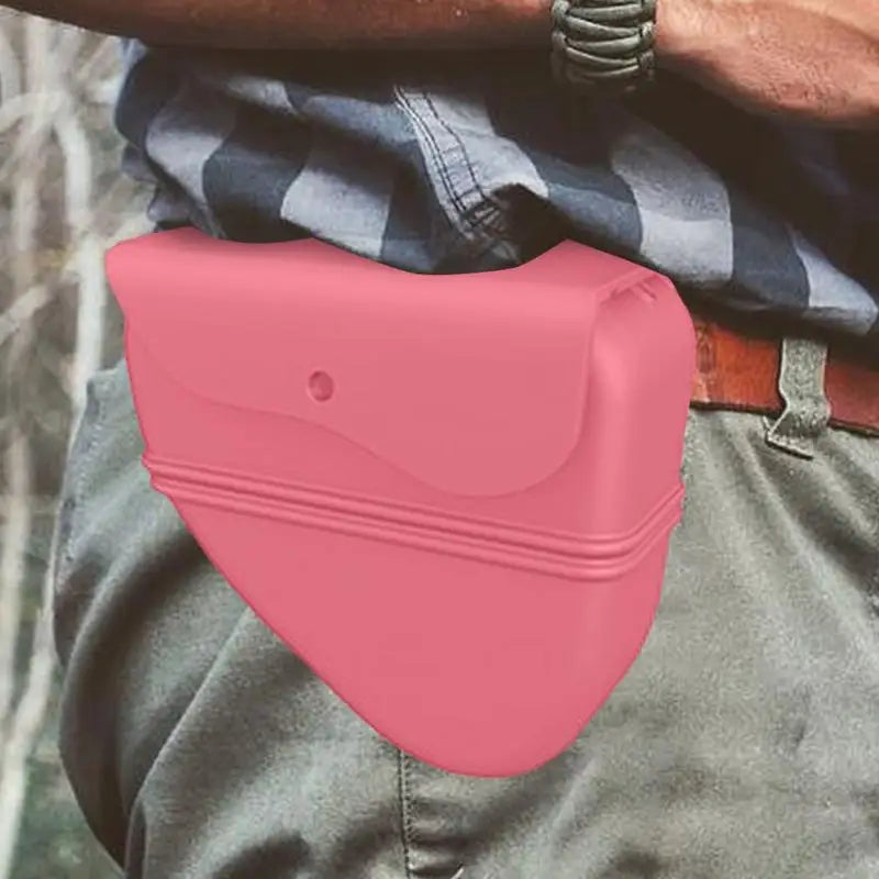 Dog Treat Pouch with Adjustable Waist Clip and Waterproof Silicone Build