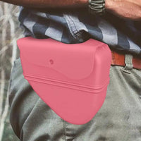 Dog Treat Pouch with Adjustable Waist Clip and Waterproof Silicone Build