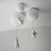 Balloon Bear Ceiling Light with Playful Bear Design