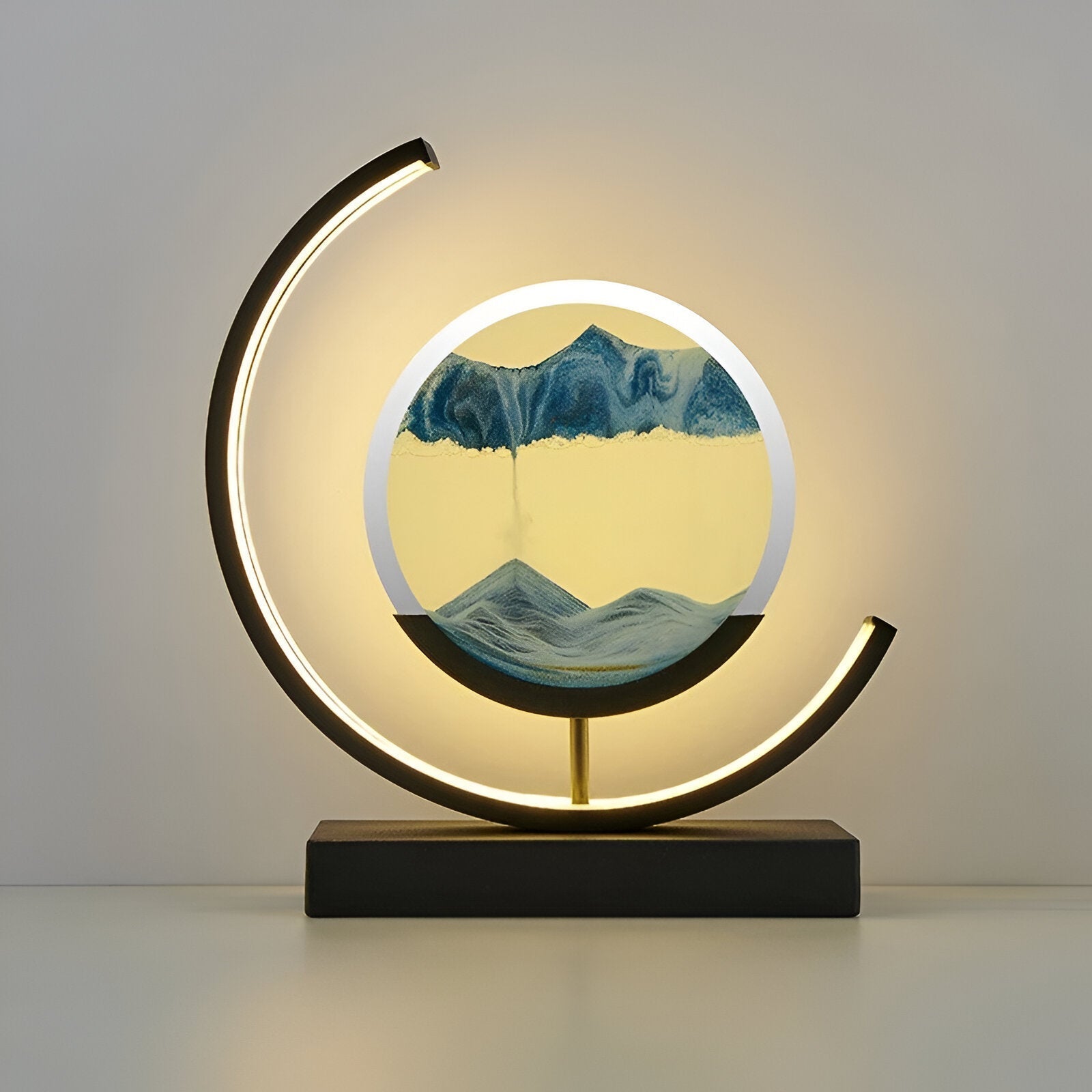 Sand Glow Sand Lamp with Remote Control and Dimmable Light