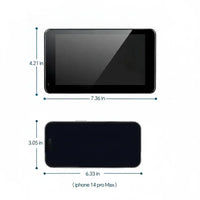 7 Inch Wireless Car Screen with Backup Camera and Voice Navigation