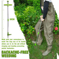 Standing Weed Puller with Triple Steel Claws and Foot Pedal