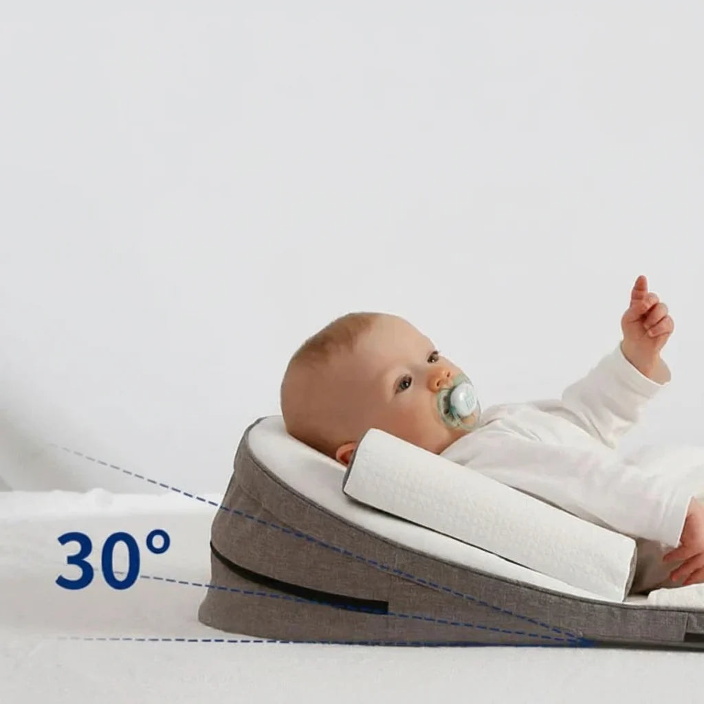 Infant Wedge Pillow with Memory Foam and Washable Cover for Reflux Support
