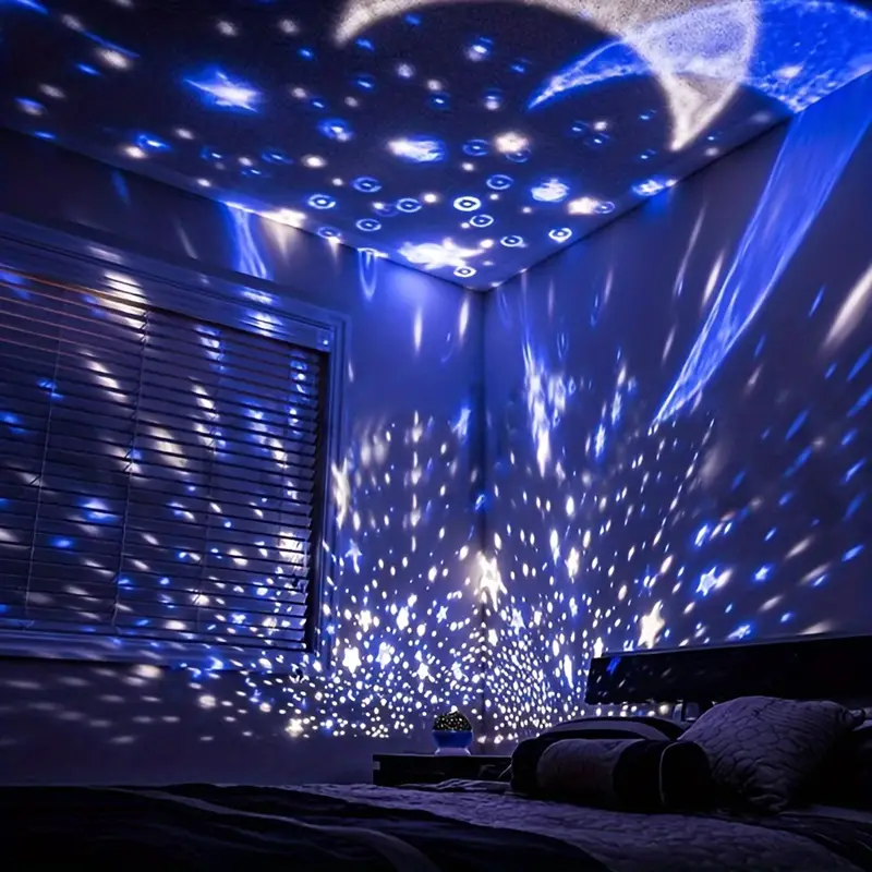 Calming Star Projector Night Light with Sky Projection and Music