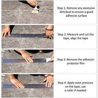 Butyl Rubber Waterproof Tape with Aluminum Foil and Cold Weather Bonding, 5m Roll