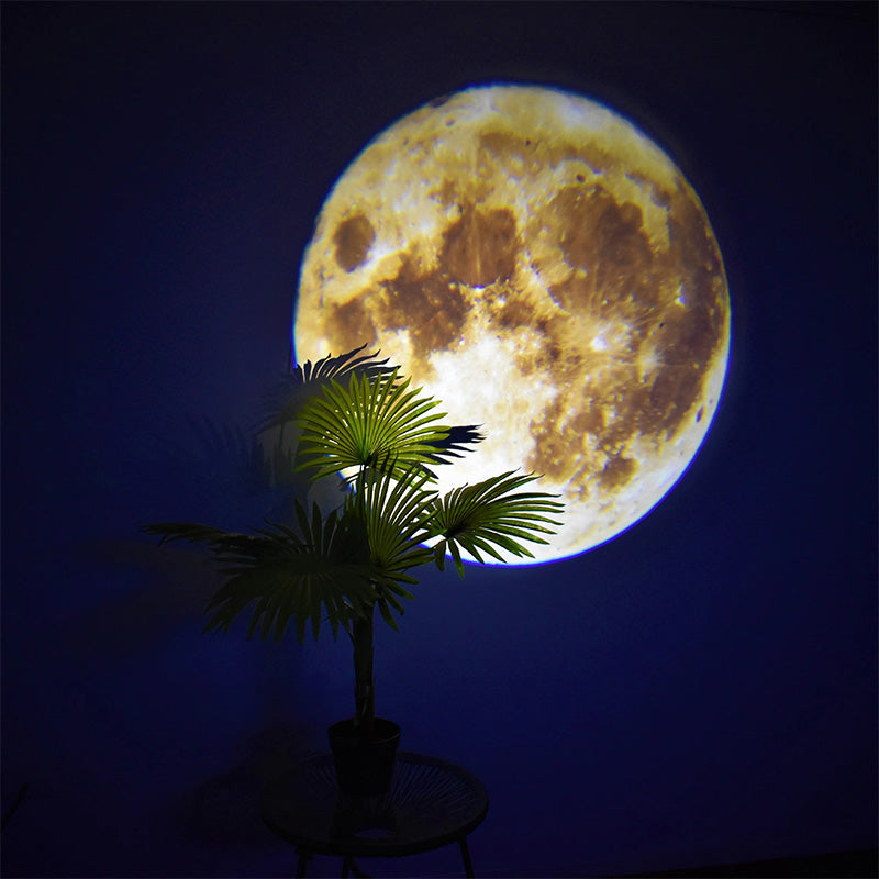 Celestial Projection LED Lamp with Flexible Neck and Dual Films