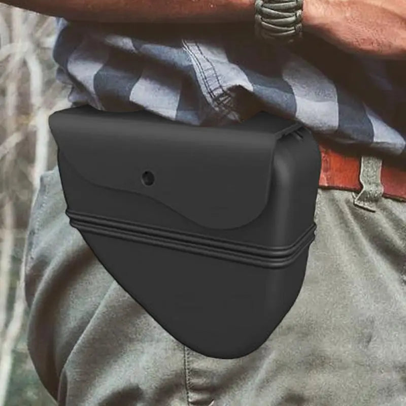 Dog Treat Pouch with Adjustable Waist Clip and Waterproof Silicone Build