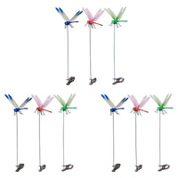 Realistic Dragonfly Clip with Metal Clasp and Wing Shimmer for Mosquito Deterrent