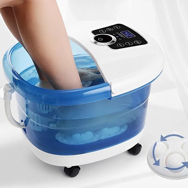 500W Heated Foot Spa Bath Massager with Rollers and Bubbles - Marova Shop