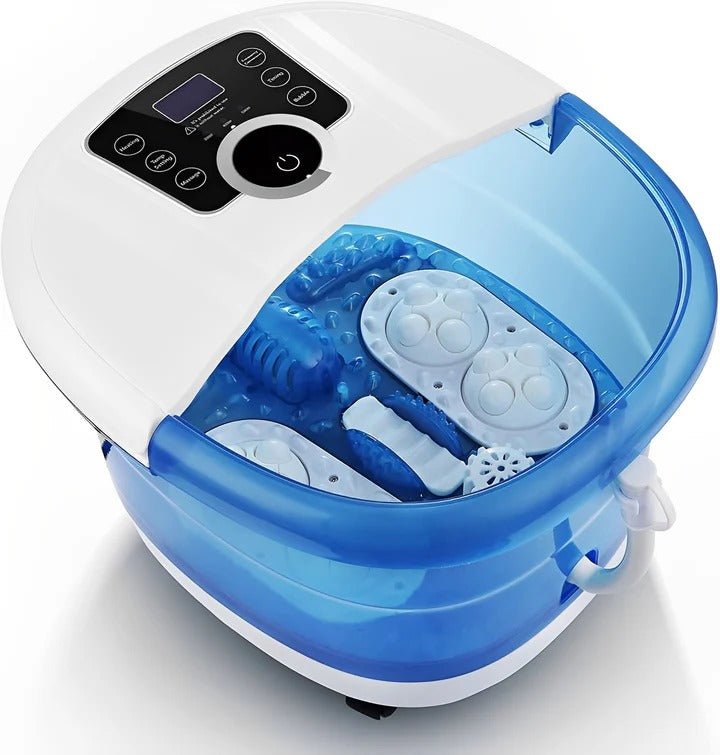 500W Heated Foot Spa Bath Massager with Rollers and Bubbles - Marova Shop