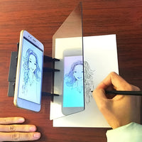 Smartphone Drawing Projector with Optical Lenses for Accurate Image Tracing