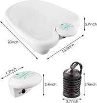 Portable Ionic Foot Spa with 30-Minute Timer and Foot Tub
