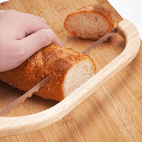Serrated Bread Knife 10 Inch with Textured Grip and Ambidextrous Design