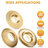 Tungsten Carbide Grinding Disc Set with Flat, Beveled and Arc Discs for Angle Grinder