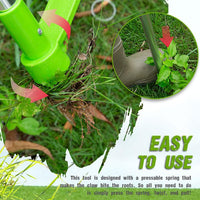 Standing Weed Puller with Triple Steel Claws and Foot Pedal