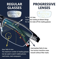Progressive Multifocal Reading Glasses with Blue Light Filtering and Anti Glare Coating
