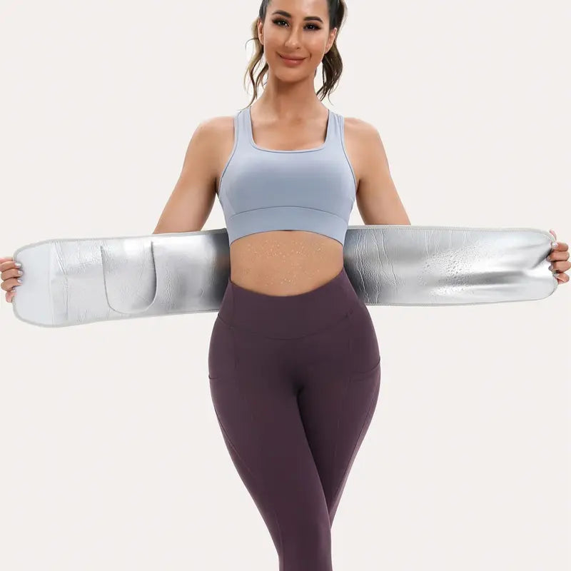 Sports Waist Trainer, Unisex Sweat Waist Trainer, Comfortable Sauna Sweat Belt, Fitness Waist Trainer, Waist Trimmer Cincher, Exercise Waistband, Workout Waistband, Sporty Waist Slimmer, Sports & Outdoor Accessories allveramart