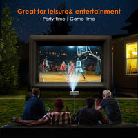 Portable Mini Projector with 3000 Lumen Brightness and HDMI USB Connectivity