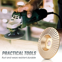 Tungsten Carbide Grinding Disc Set with Flat, Beveled and Arc Discs for Angle Grinder