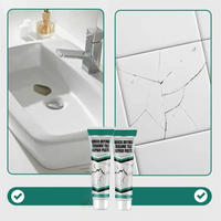 Tile Repair Paste Kit with Spatula and Sandpaper for Chips and Cracks