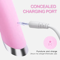 Facial Cleansing Brush with Heated Tip and 5 Vibration Modes, Silicone Bristles