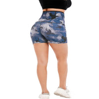 Four-Way Stretch High Waist Shorts with Moisture Wicking and Included Waist Trainer