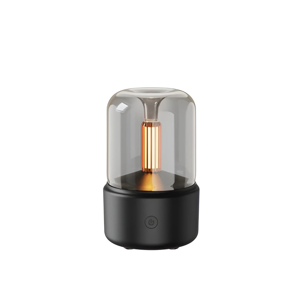 Aroma Diffuser and Night Light with Candlelight Atmosphere Design