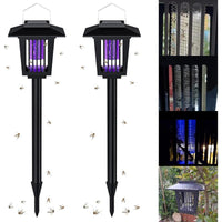Outdoor Mosquito Zapper with Solar Power and Automatic Dusk Sensor, Dual Mode
