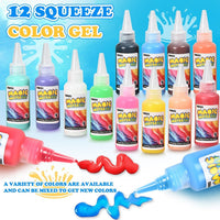 DIY Water Gel Pet Kit with 12 Colors and 12 Molds for Kids