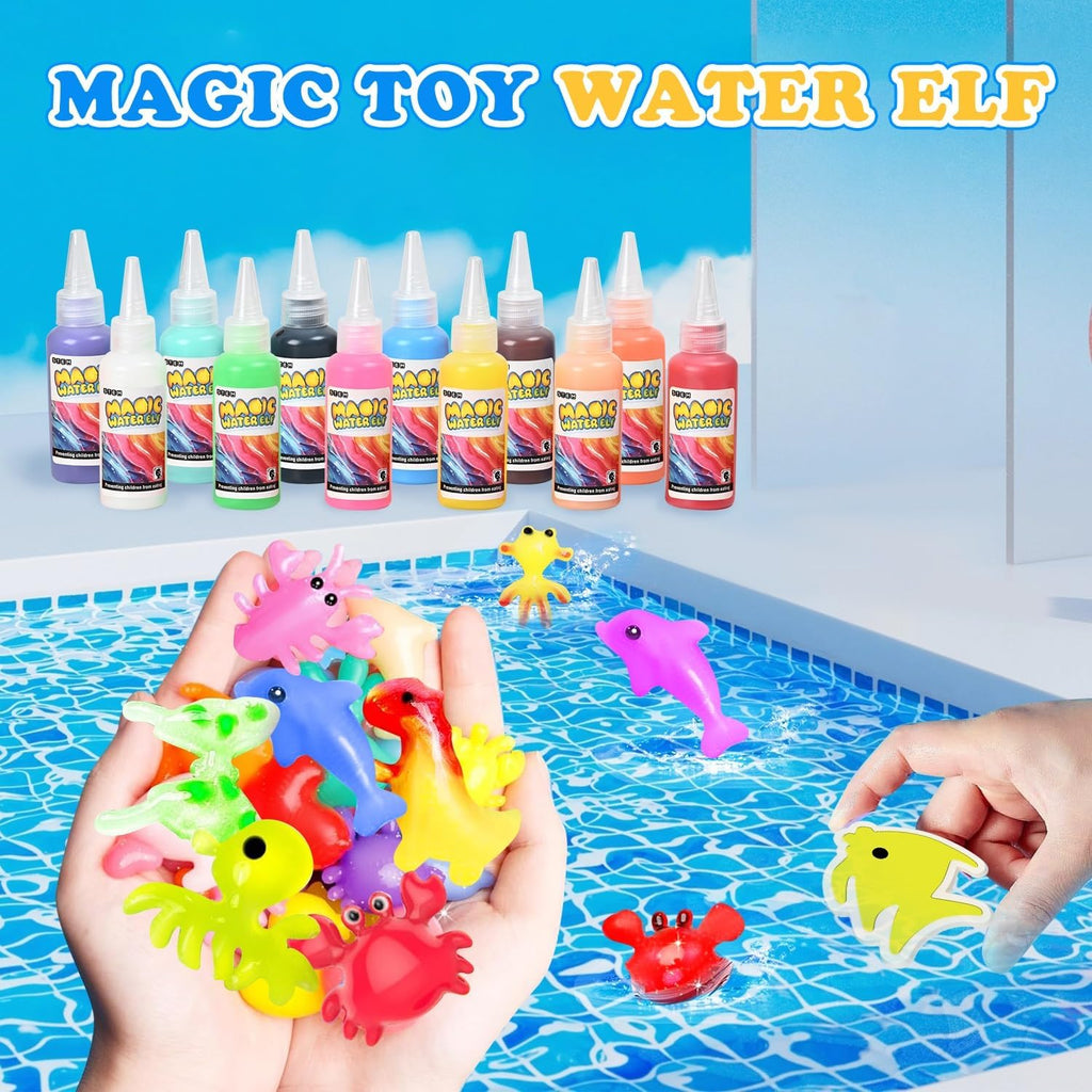 DIY Water Gel Pet Kit with 12 Colors and 12 Molds for Kids