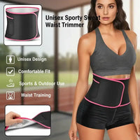 Neoprene Sweat Belt with Adjustable Fit and Core Compression for Exercise