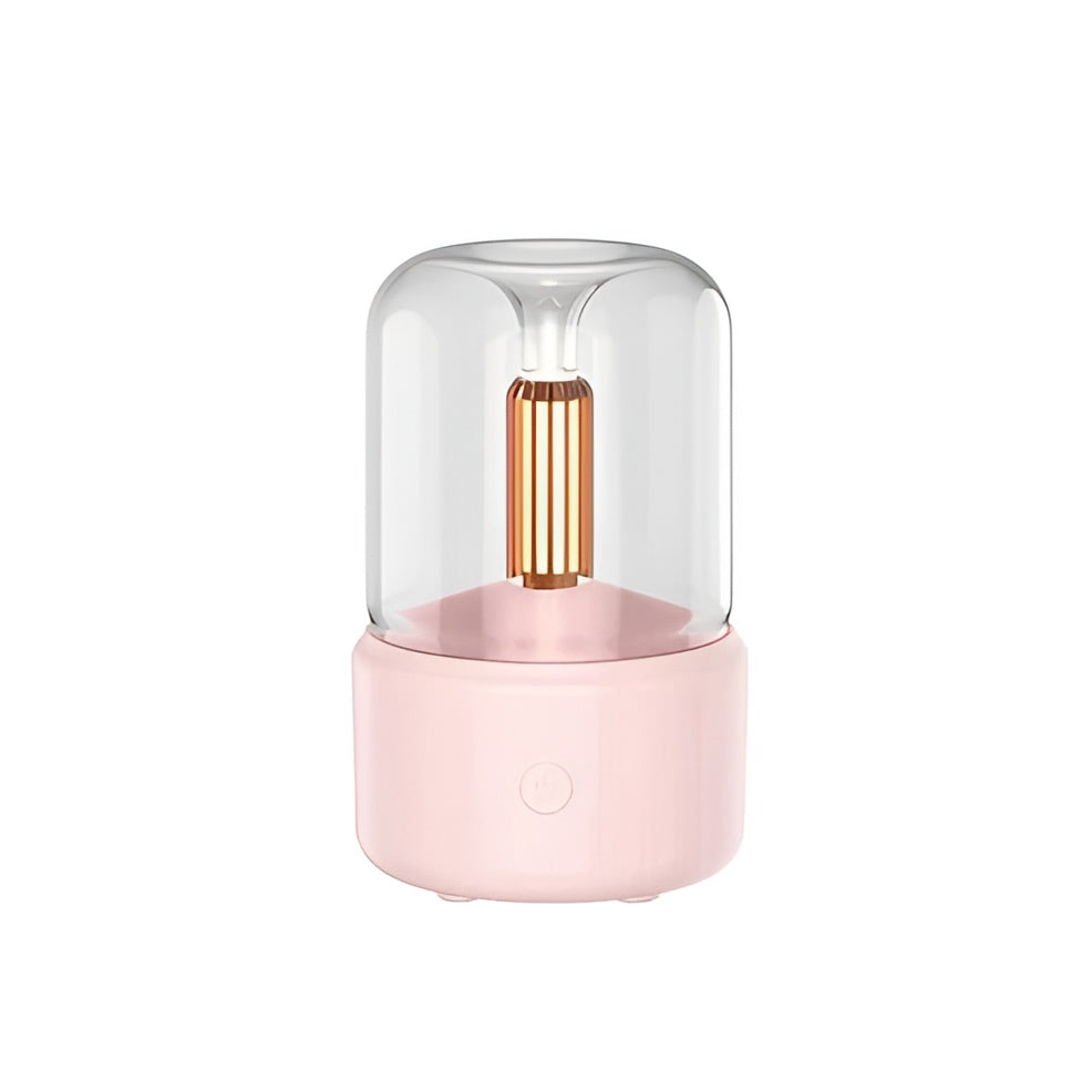 Aroma Diffuser and Night Light with Candlelight Atmosphere Design