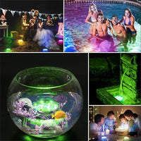 Submersible Pool Light with 12-Color Remote Control and Suction Cup Mount