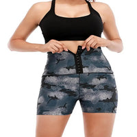 Four-Way Stretch High Waist Shorts with Moisture Wicking and Included Waist Trainer