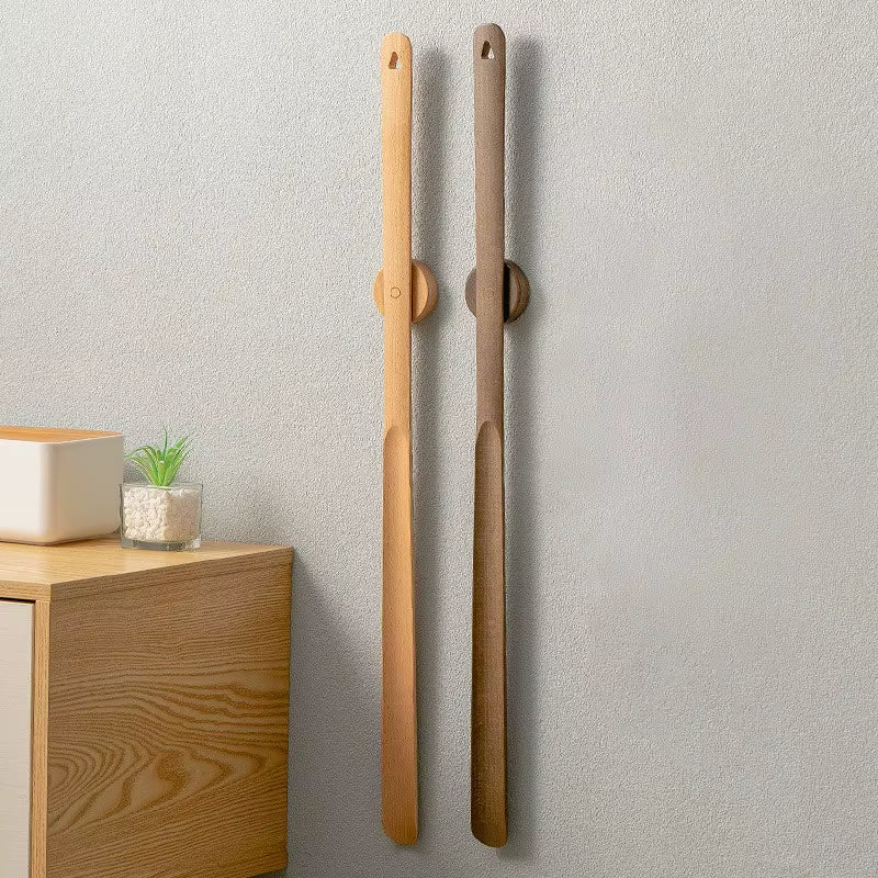 Extra Long Shoe Horn with Grip Handle and Heel Guide, 23.6 In
