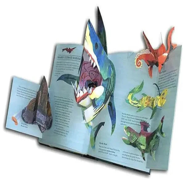 3D Pop-Up Dinosaur Book with Sea Creatures and Educational Facts, Hardcover